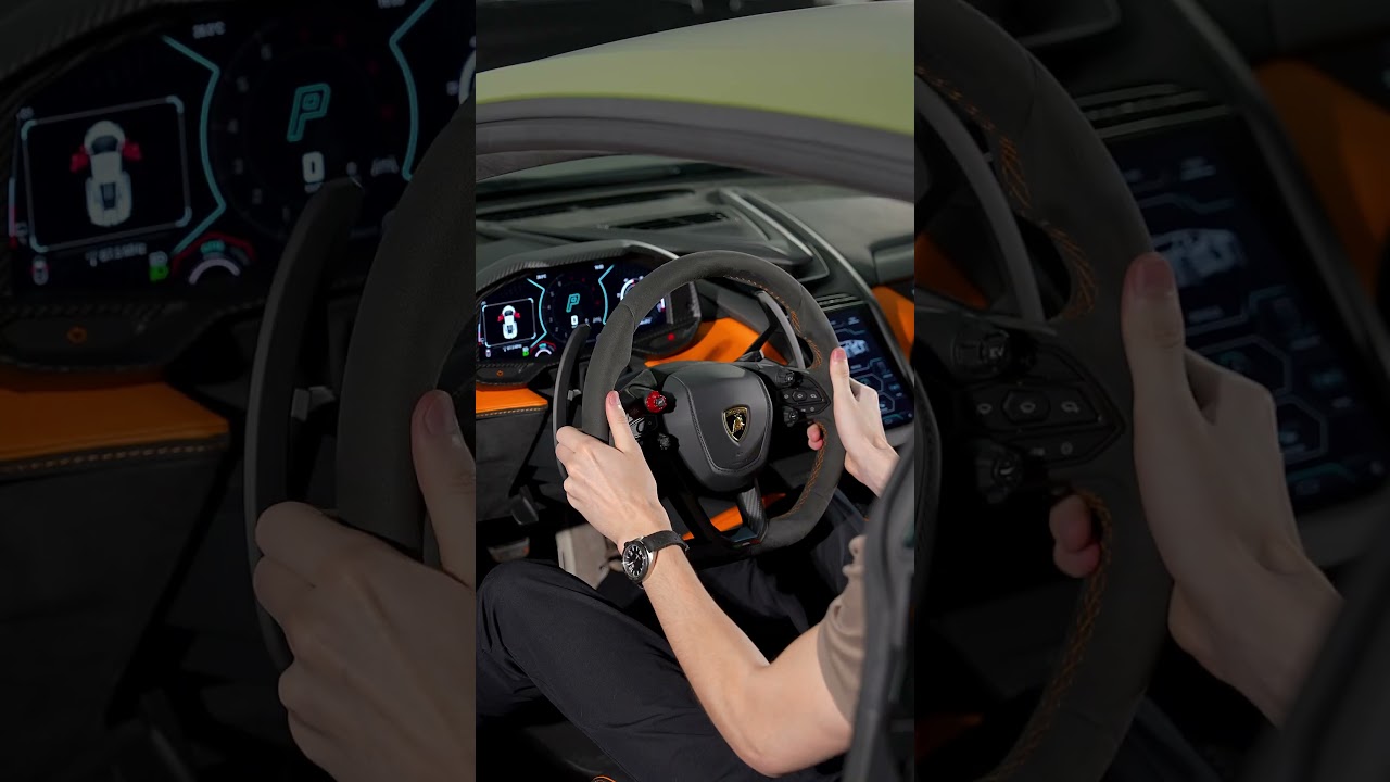 ASMR of a stunning green Lamborghini Revuelto 2024 (sound on!)