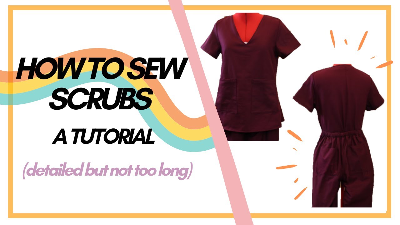 How to make scrubs (doctors, nurses, sewing DIY)