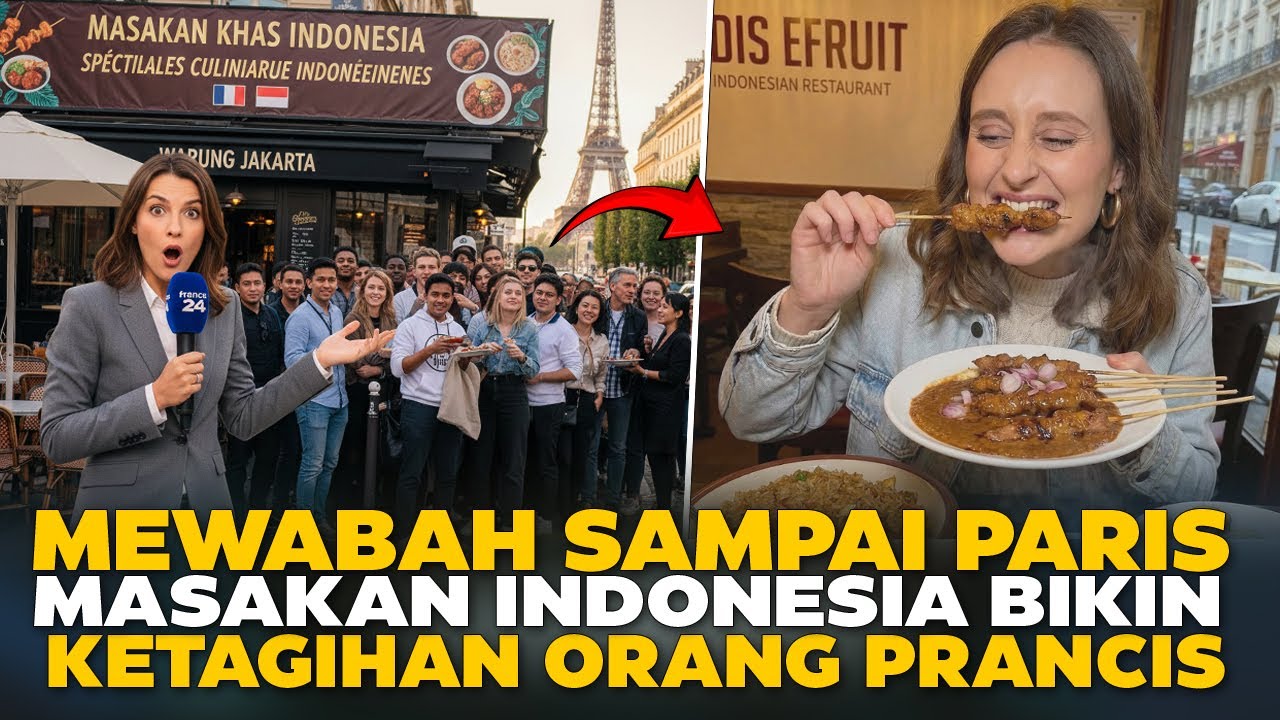 Makanan Indonesia MEWABAH di Paris! Orang Prancis Awalnya Ragu, Sekali Coba Auto Nagih