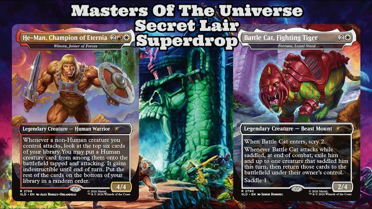 MTG | Masters Of The Universe Magic The Gathering Secret Lair Superdrop - New Secret Lair Alert!