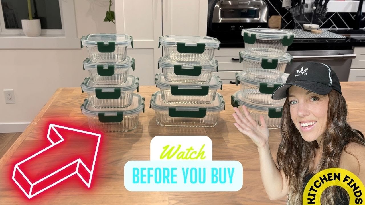 Transforming my food container cabinet with JoyJolt glass containers (link in description)