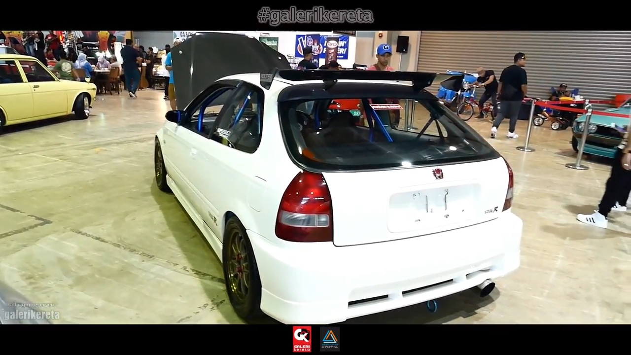 Honda Civic EK9 Hatchback Fully JDM Specs - Borneo Kustom Show 2017