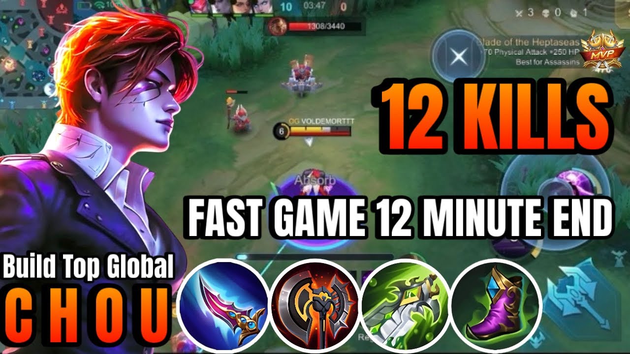 NEW GAMEPLAY CHOU FOR BEGINNER - MOBILE LEGENDS BANG BANG - MLBB