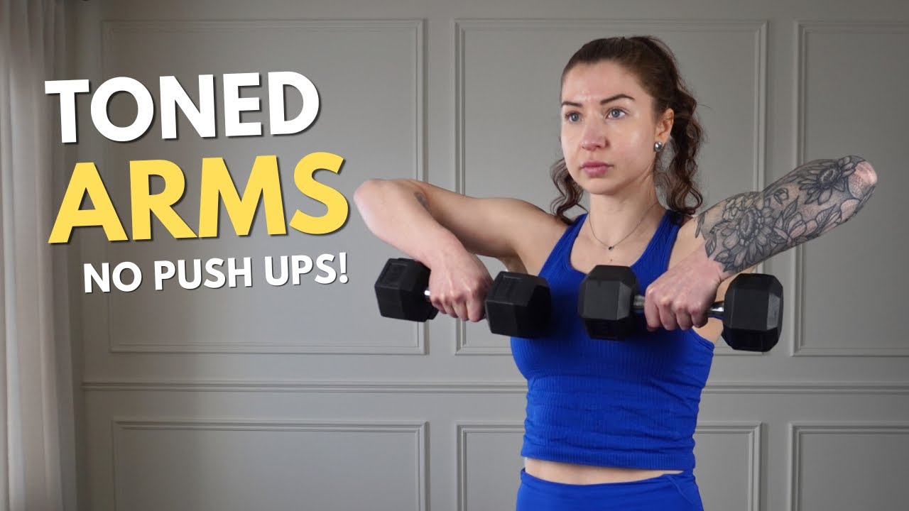 10 Min Standing Dumbbell Arm Workout (Bicep, Triceps & Shoulders)