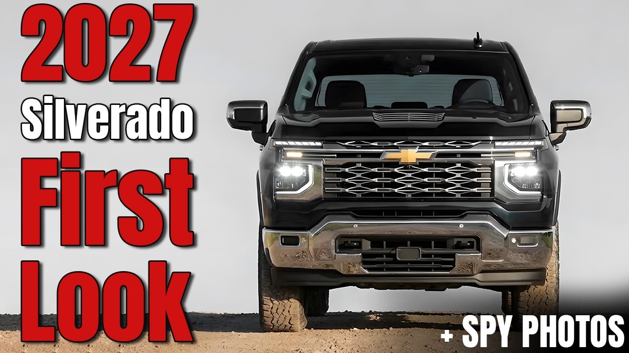ПЕРВЫЙ ВЗГЛЯД: Шпионские снимки Chevy Silverado 1500 2027 года раскрывают еще больше подробностей.