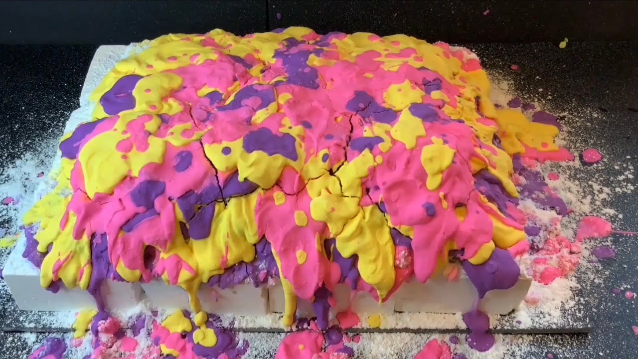 MINDPEACE ASMR: 12 blocks gymchalk with gymchalk paste on gymchalk paste