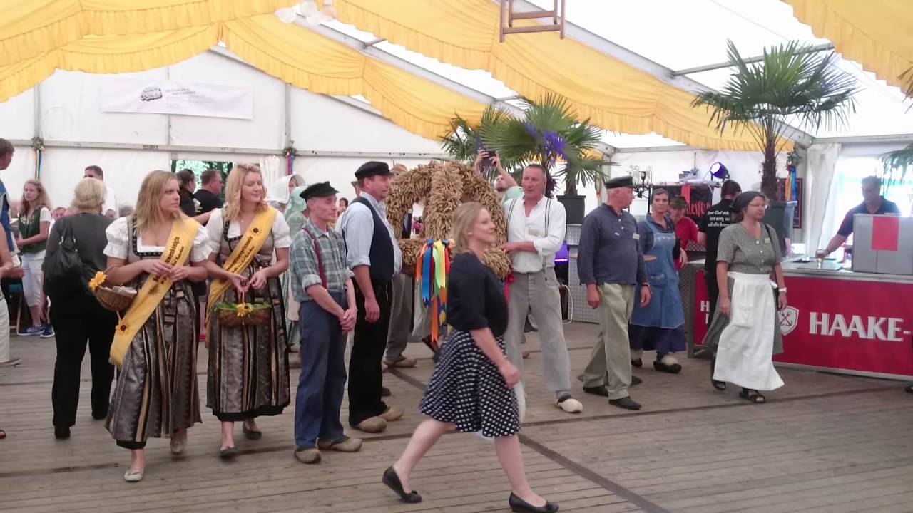 Einbringen der Erntekrone Erntefest Buschhausen 2015