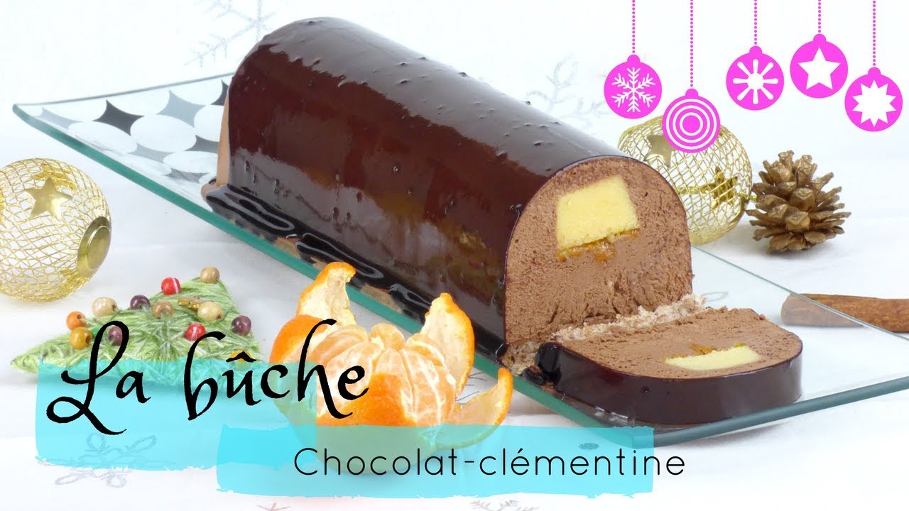 Bûche de Noël Clémentine et Chocolat