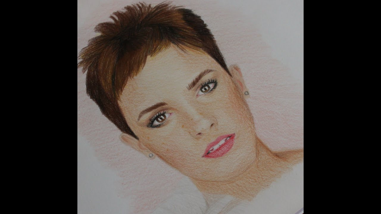 Disegno Emma Watson - Prismacolor Premier (Speed drawing)