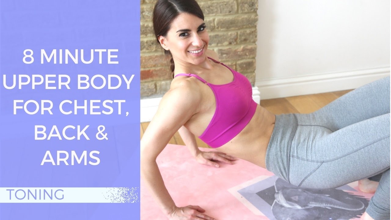 8 Minute Upper Body Workout | Chest, Back & Arms