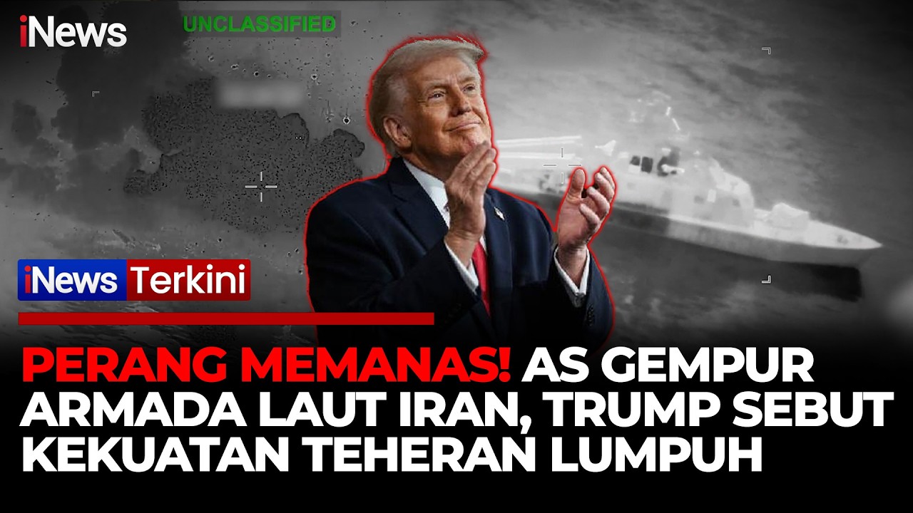 BREAKING! AS Hancurkan Puluhan Kapal Iran! Trump Klaim Angkatan Laut Teheran Lumpuh