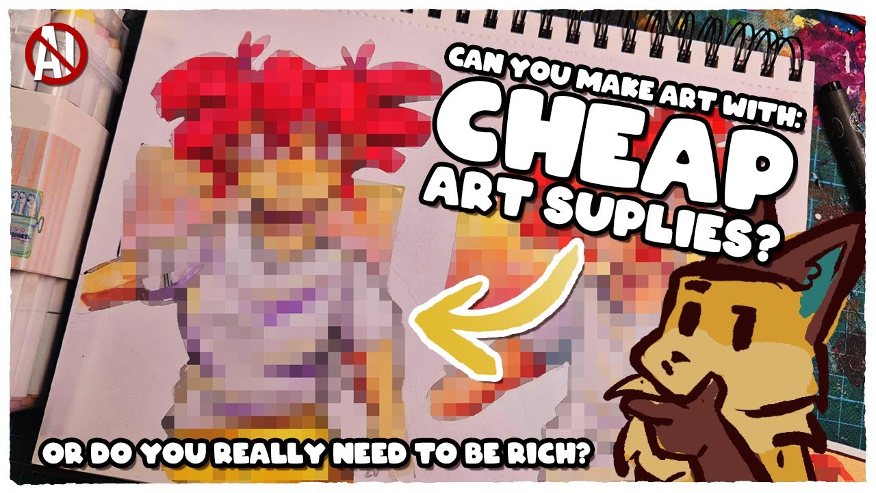 Can you make art with CHEAP art supplies?