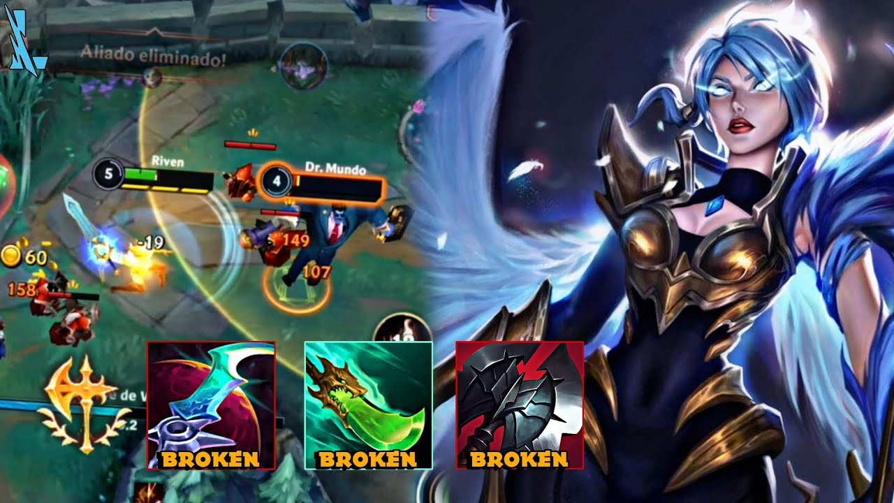 RIVEN COM A NOVA SHOJIN ESTÁ MUITO BROKEN! VOU VOLTAR A SER MONO RIVEN!! | LoL Wild Rift