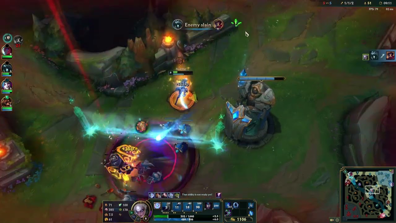 the E reset Shuffle r combo