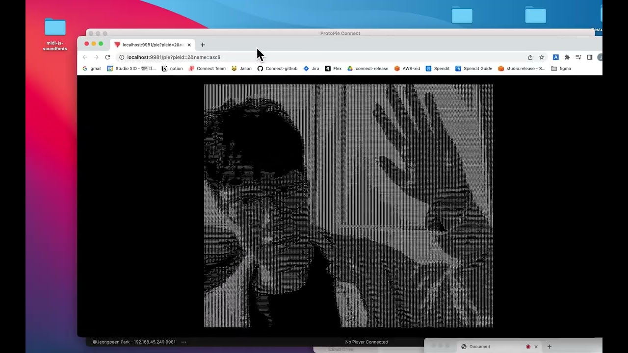Text Image with Protopie Connect(High Resolution)