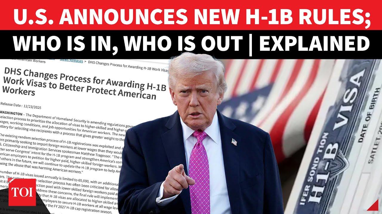 U.S. Rewrites H-1B Rules, Setback To Indian Workers; Check Who Is Eligible & Changes | WATCH
