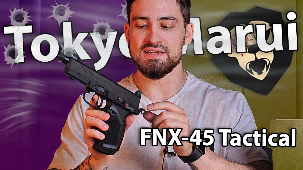 Страйкбольный пистолет Tokyo Marui FNX-45 Tactical (6 мм, GBB, Black) видео обзор
