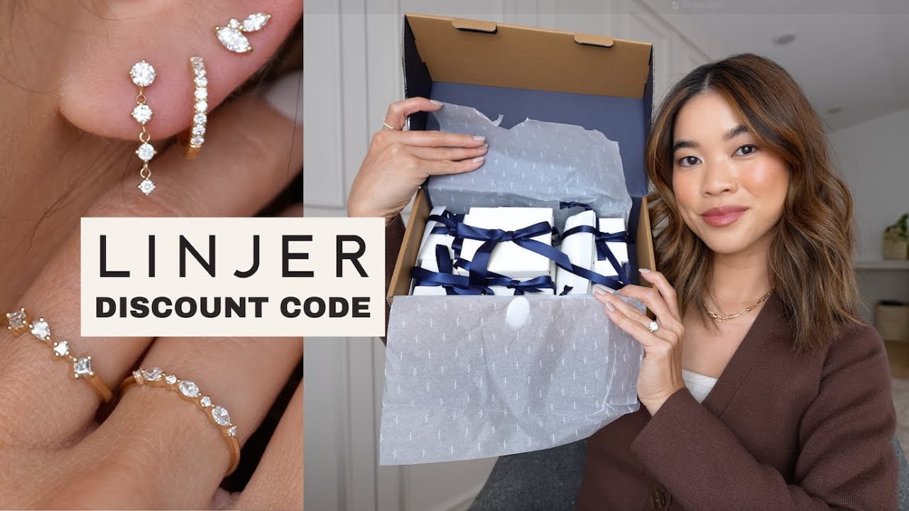 HUGE LINJER JEWELRY TRY ON HAUL | 14K gold & diamond pieces, with Linjer Discount Code