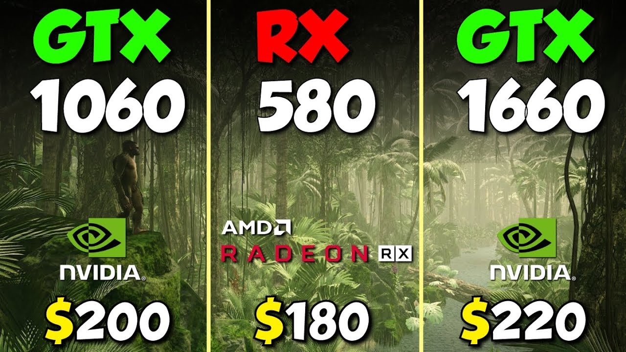 RX 580 vs. GTX 1060 vs. GTX 1660 (New Drivers)