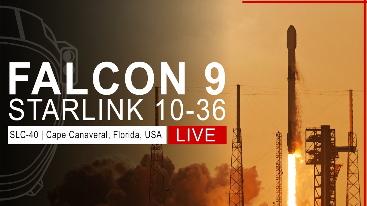 SpaceX Launches Starlink 10-36 Mission from Cape Canaveral, Florida