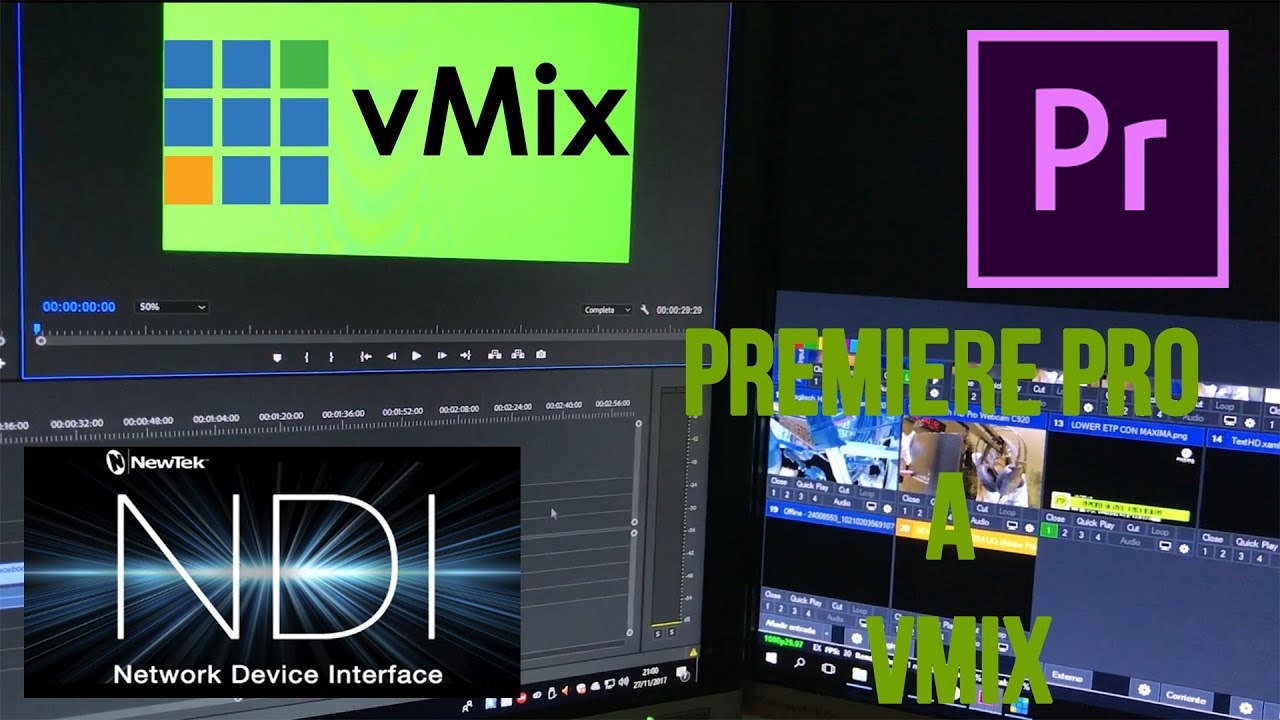 Como integrar  Premiere Pro y Affter Efects a vMix