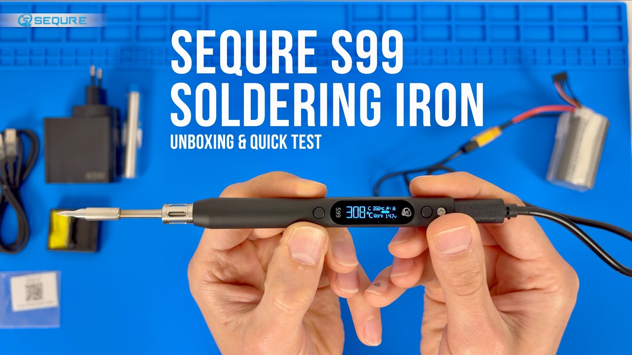 SEQURE S99 Soldering Iron Unboxing & Review | Supports PD/QC/DC/PPS