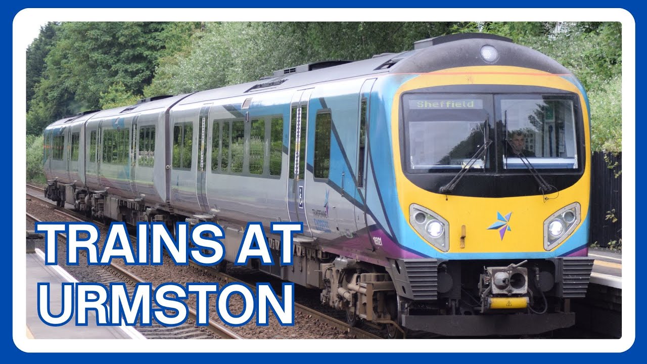 TRAINS at URMSTON railway station
