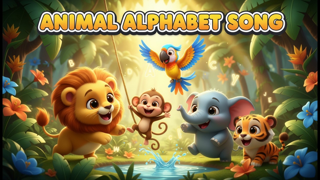 Animal Alphabet Song for Kids | ABC Animals Learning