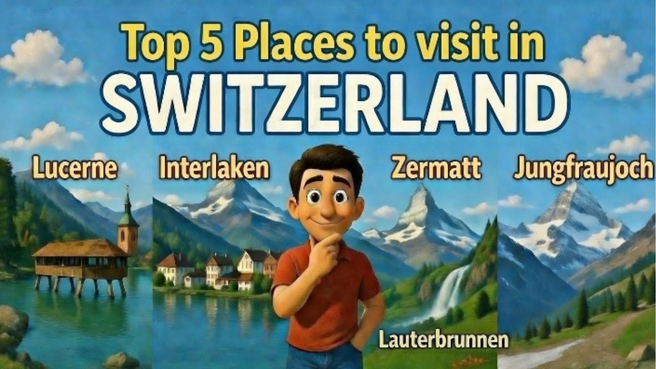 Top 5 Switzerland Destinations You Can't Miss 🇨🇭 | Alps, Lakes & The Top of Europe🌍