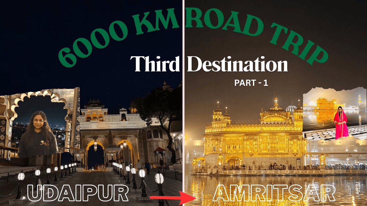Vlog 5 - Day 3 - Journey from Udaipur to Amritsar | 6000 KM ROAD TRIP FROM BANGALORE TO JAMMU