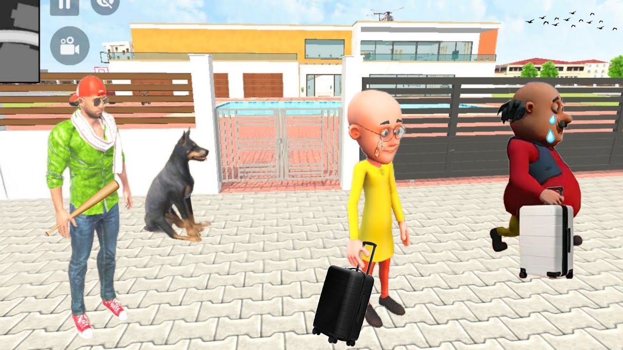 Motu Patlu Ghar Chod krr Chale Gaye 😭 In Indian Theft Auto Simulator | New update 🤩💥
