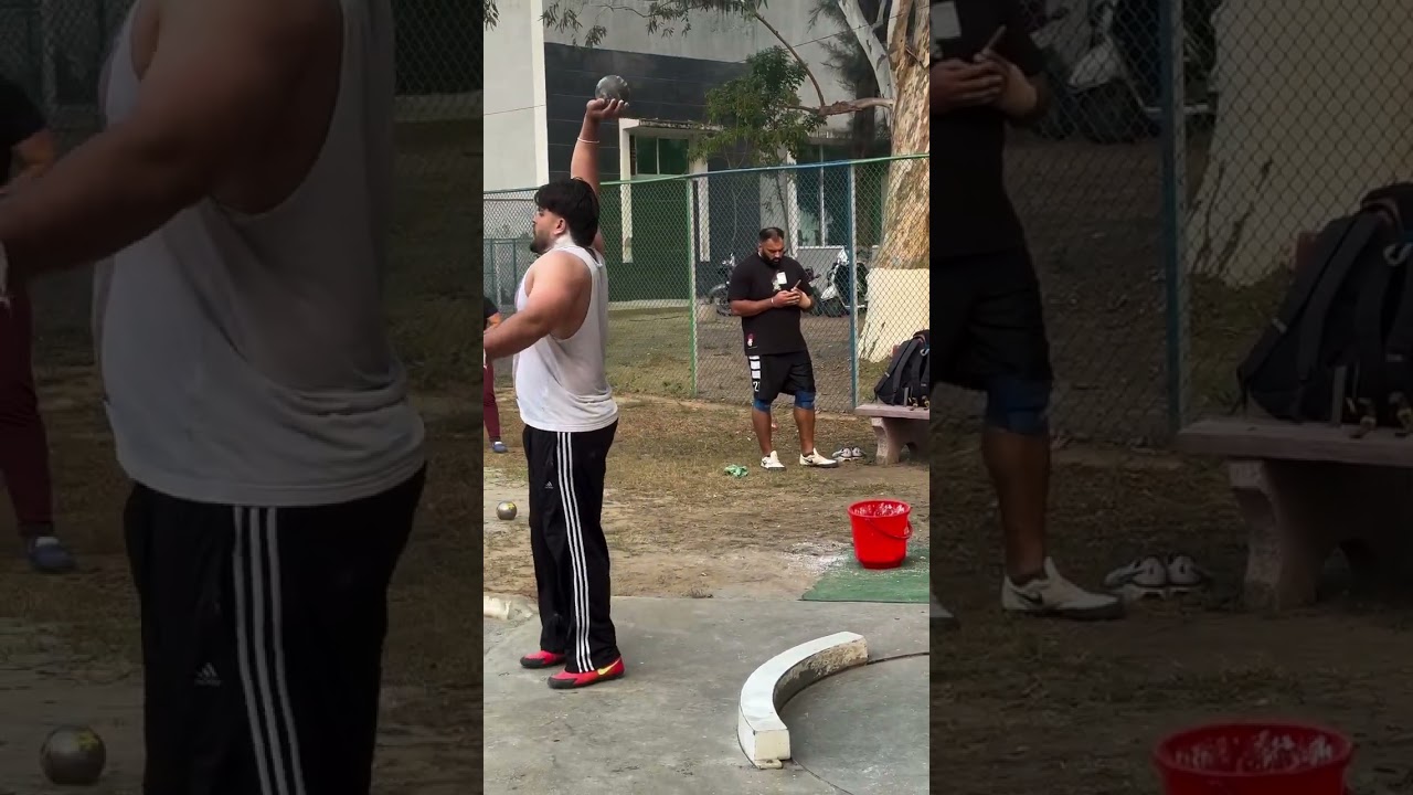 Tejinderpal Singh Toor , Olympian and Karan Sandhu International Athlete's throwing Session at NIS