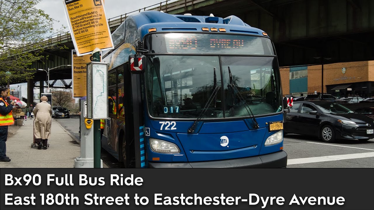 Riding NFI XN40 #722 on the Bx90 (5) Train Shuttle Bus