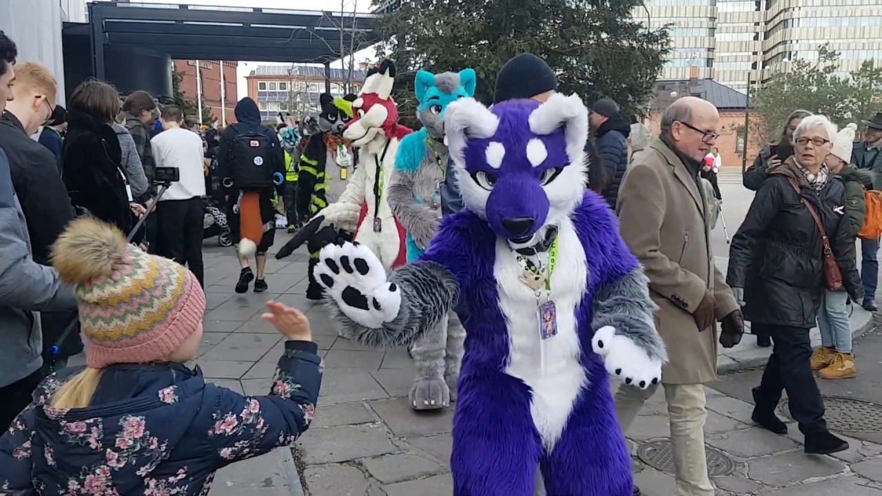Nordic FuzzCon 2020 fursuit parade
