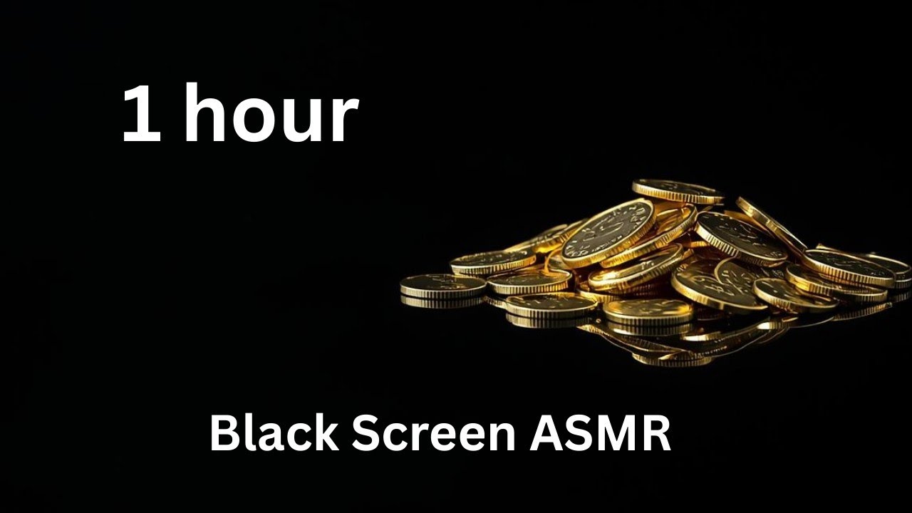 1 Hour. Rustling Coins ASMR Sounds for Sleep and Relaxation