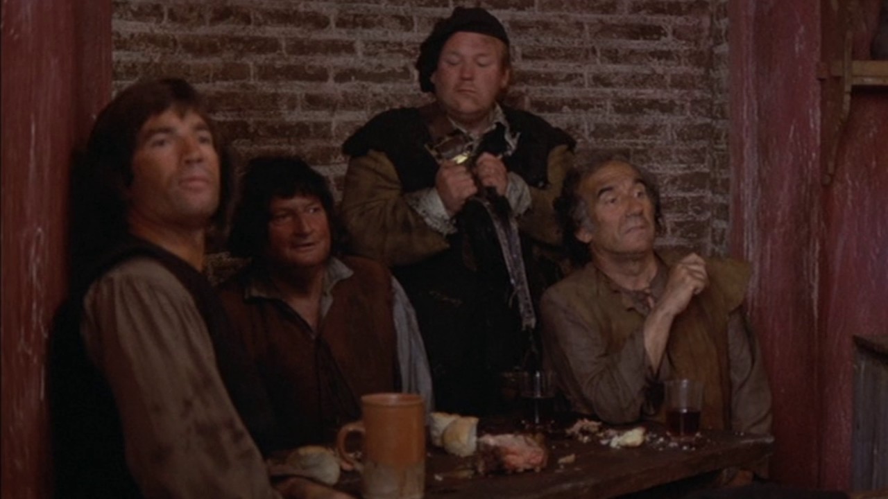 The Three Musketeers (1973) Thieving food shenanigans scene
