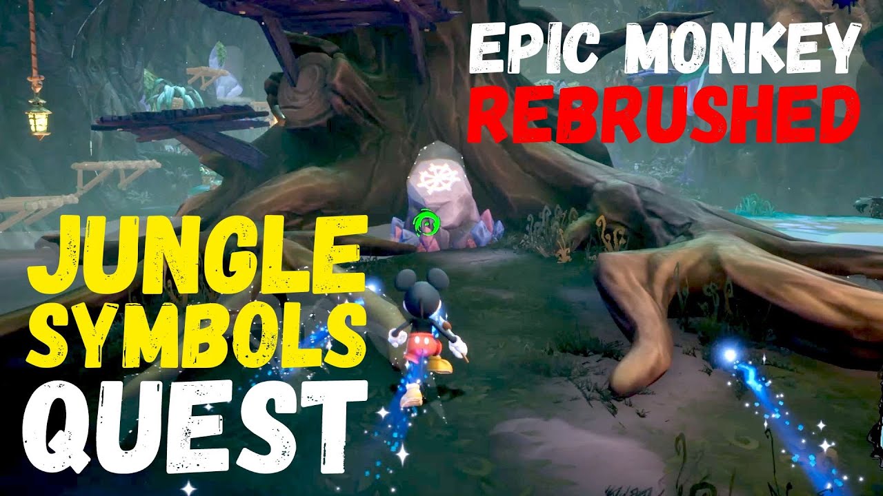 Disney Epic Mickey Rebrushed: Find The Jungle Symbols Quest #DisneyEpicMickeyRebrushed