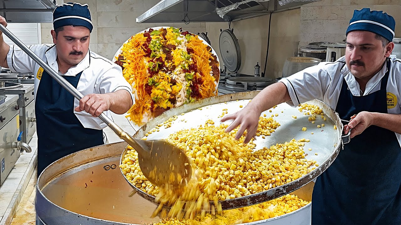 iran GOLDEN FOODS compilation! top busy PERSIAN resturant -10000!