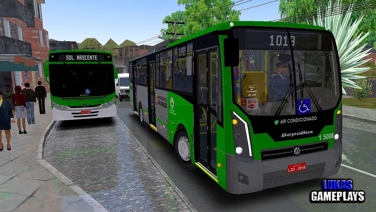 🔴[OMSI 2] BepoBus Cittá VW 17.230 OD Euro V +G27 - Mapa SP Área 1 L1019 Sol Nascente