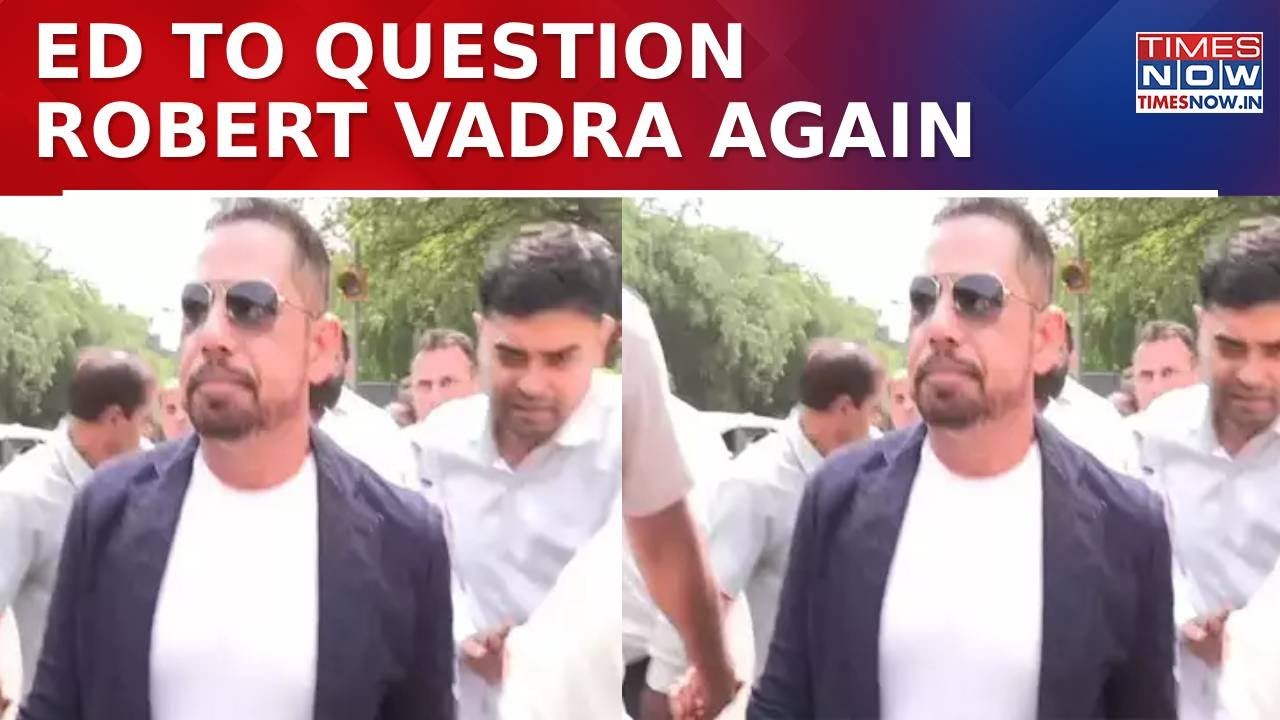 Robert Vadra News: Priyanka Gandhi Accompanies Husband On Day 2 Of ED Grilling | Haryana Land Scam