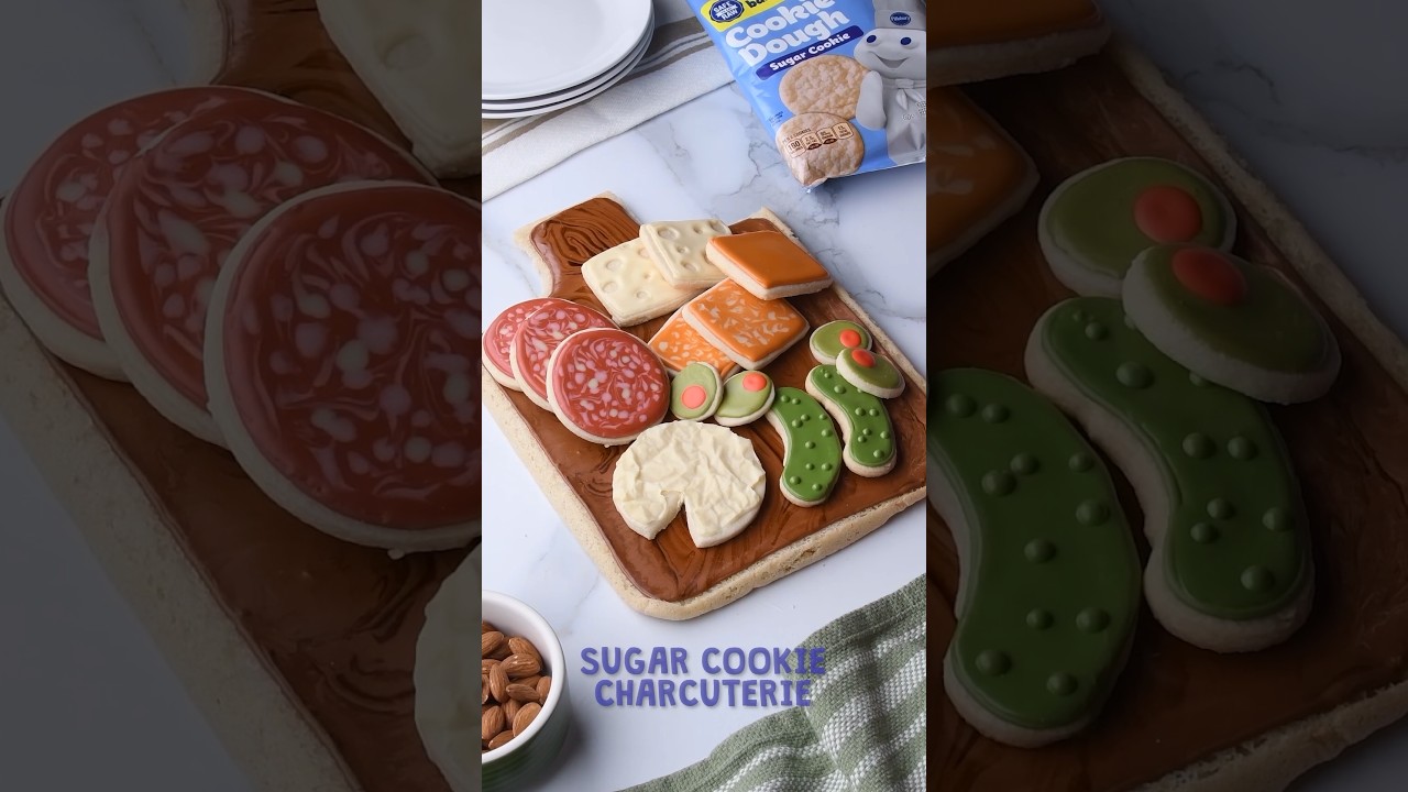 Cute and easy sugar cookie charcuterie board 