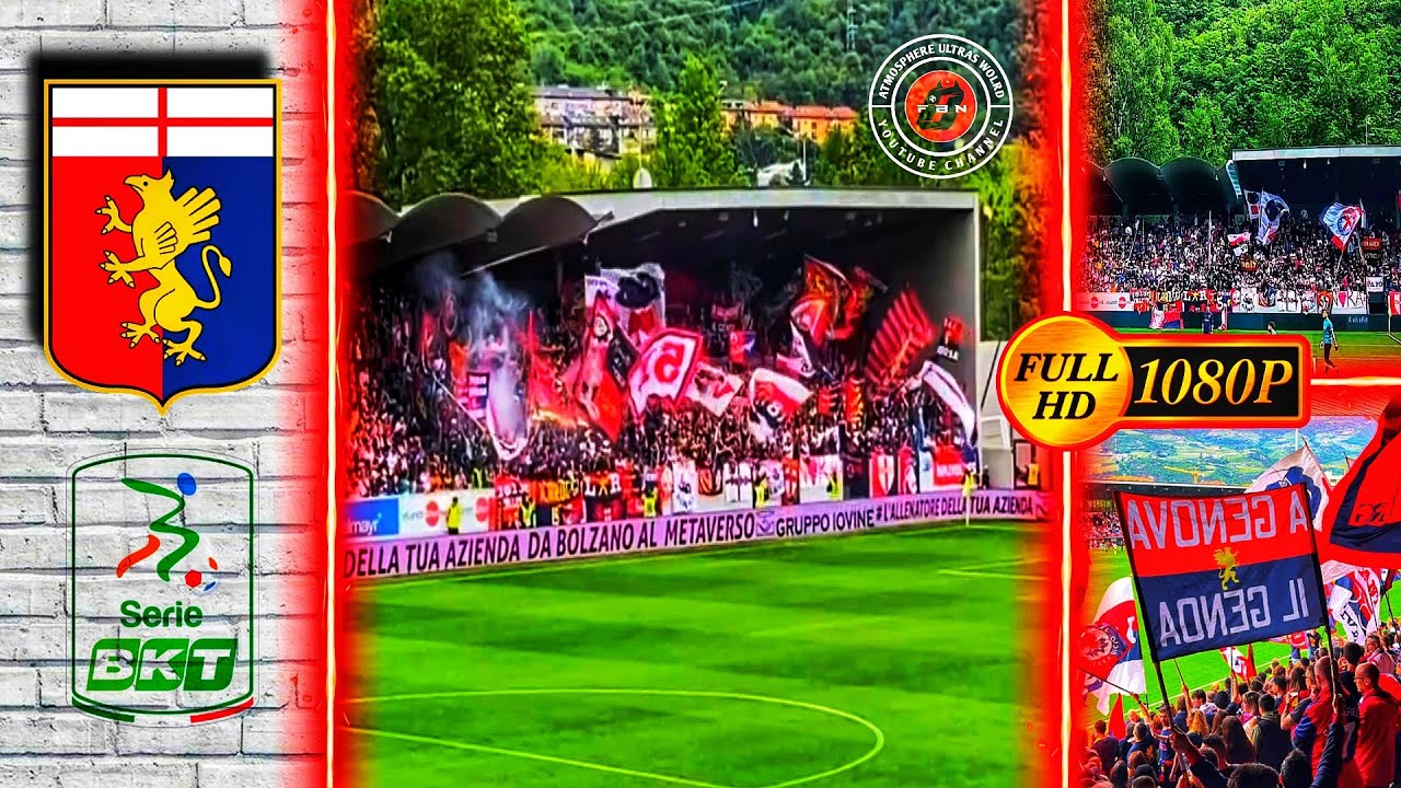 🔴🔵 Gradinata Nord Genoa awayday in Stadio M Drusso • Serie B • Sudtirol vs Genoa