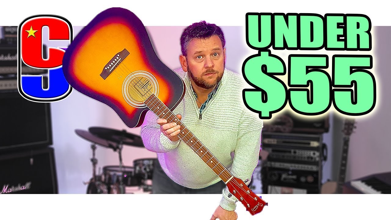 Unboxing - $55 Ultra Budget Acoustic Guitar | Glarry GT502