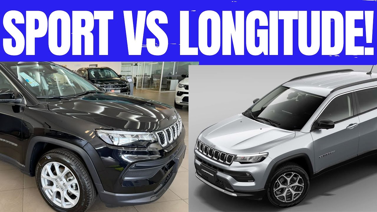 COMPARATIVO! JEEP COMPASS SPORT 1.3 TURBO FLEX 2025 VS JEEP COMPASS LONGITUDE 1.3 TURBO FLEX 2025!