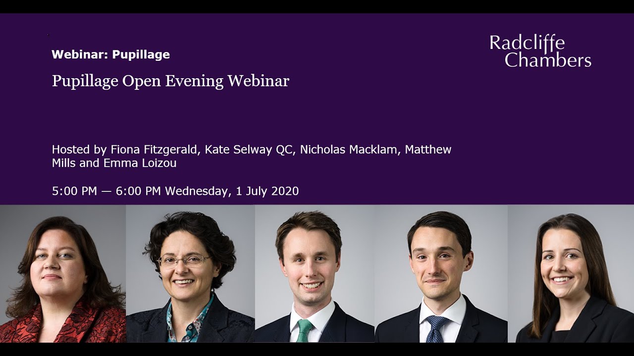 Pupillage Open Evening Webinar
