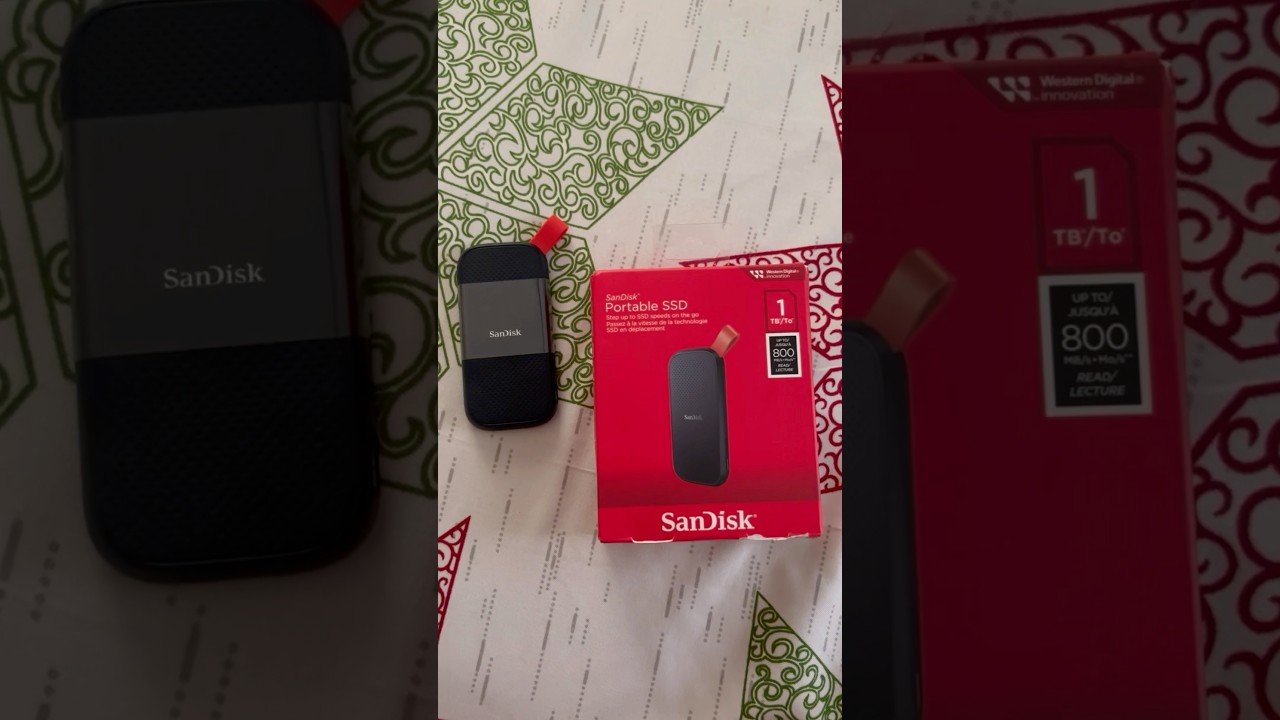 Sandisk 1TB Portable SSD (SDSSDE30-1T00-G26) #sandisk #ssd #sandiskssd #shorts
