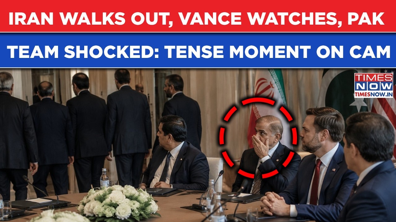 Iran US Talks: Very Tense Moment On Cam-Vance Watches As Team Araghchi Walks Out, Pakistanis Shocked