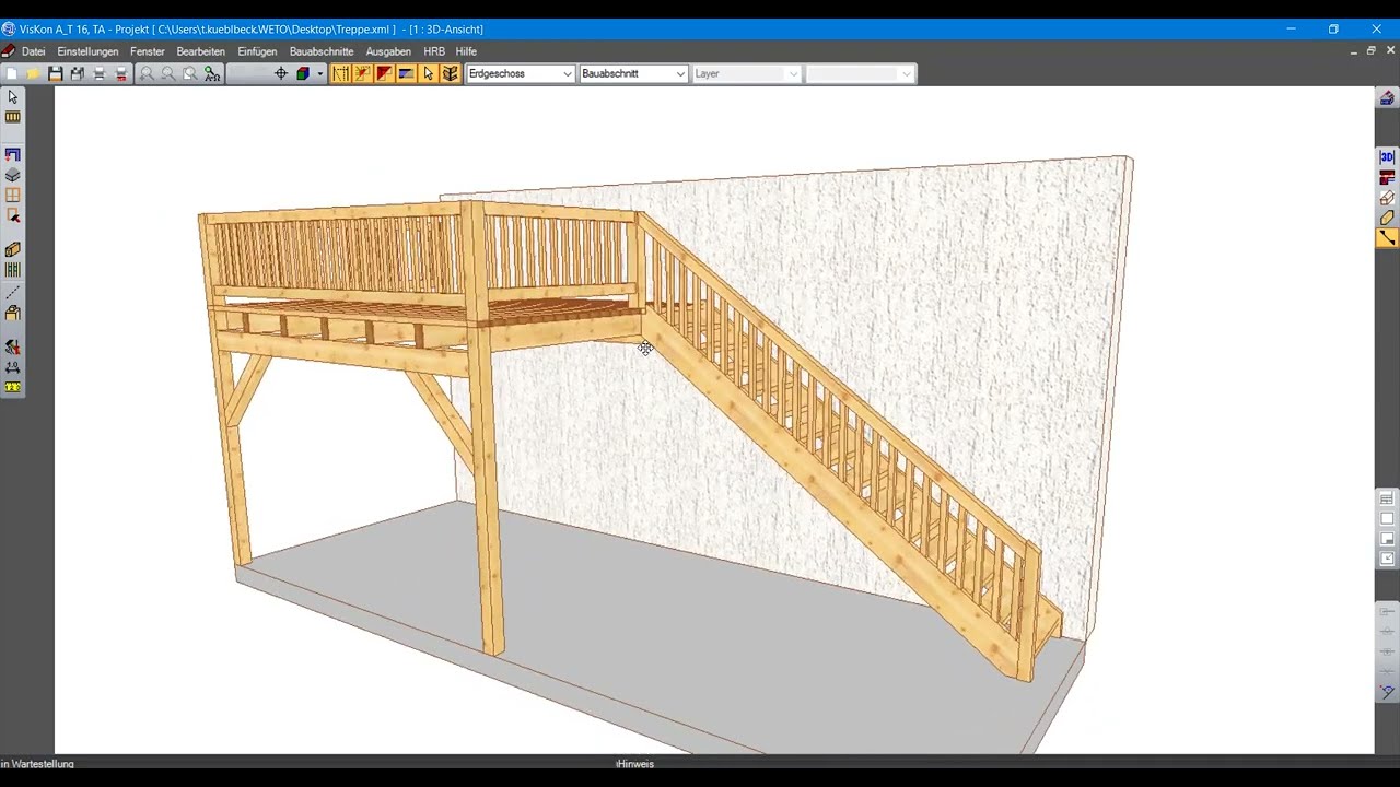SCALINATA PRIMA - ARCHITEKTUR TREPPE | 3D-Software zur Treppenerstellung von WETO