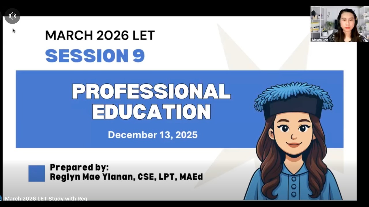 MARCH 2026 LET SESSION 9
