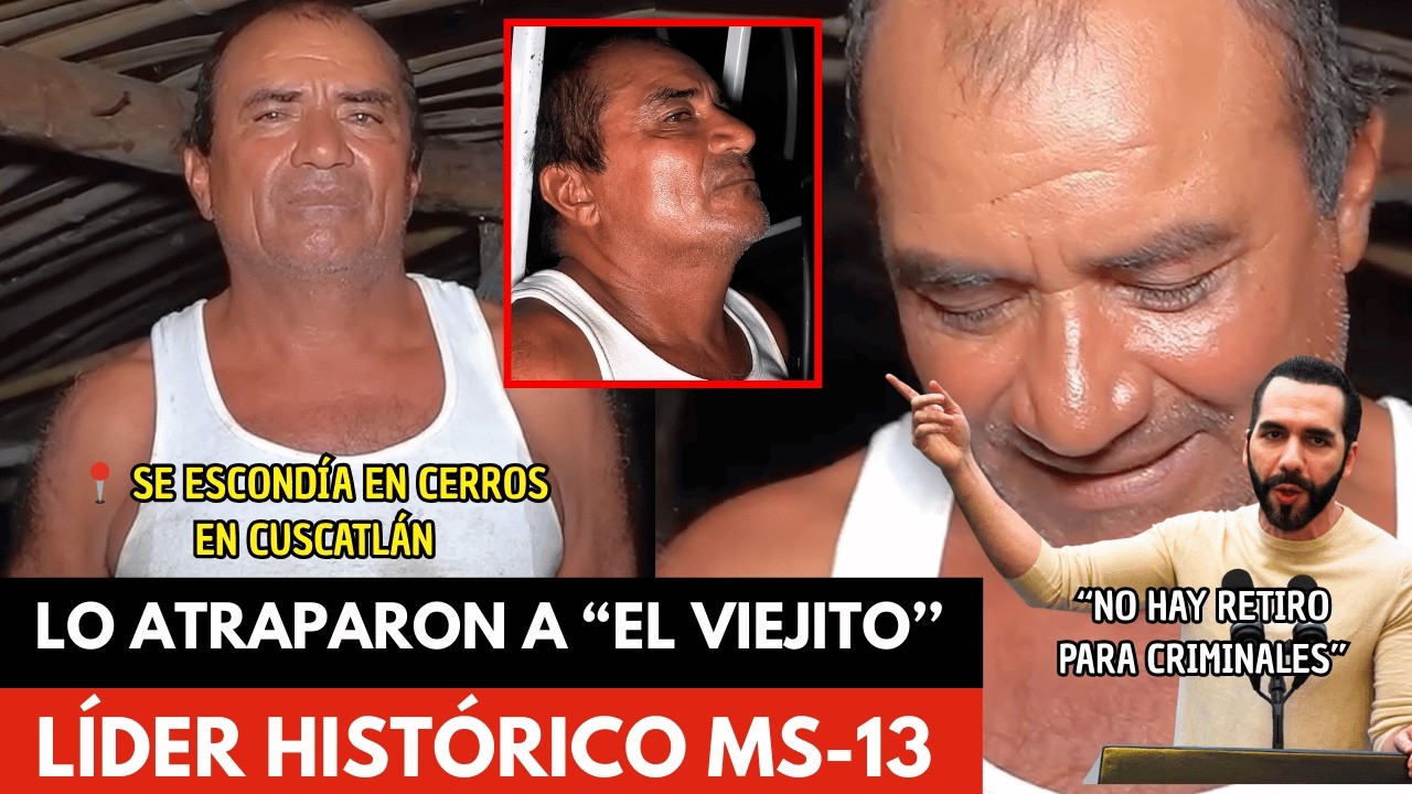 SE CREÍA RETIRADO: Capturan a “El Viejito”, veterano MS-13 en Cuscatlán